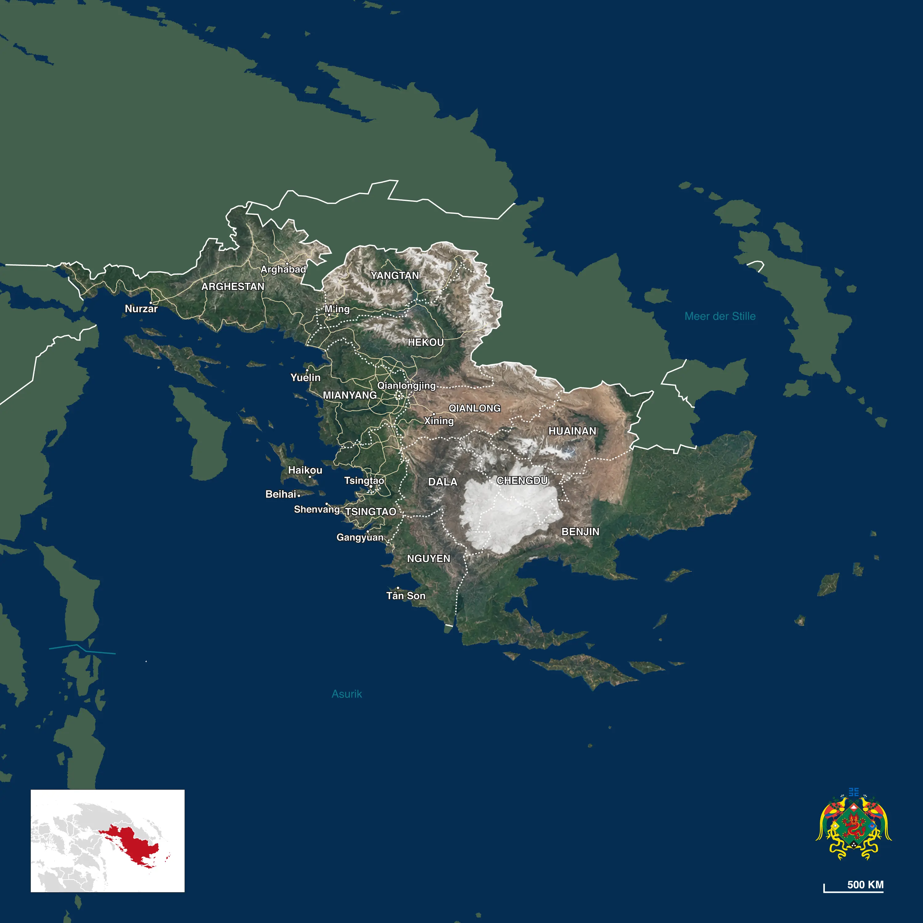 Karte des Kaiserreichs